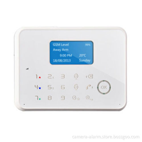 Intelligent Burglar Alarm System with 30 Wireless and 8-wired Zones/Temperature Control/Check door